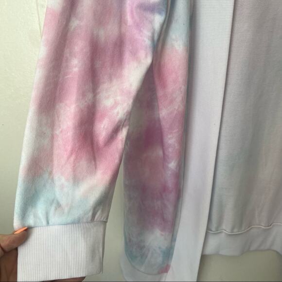 Boutique women’s Multicolor tie dye soft boho cardigan sweater size medium NWT - Picture 6 of 6